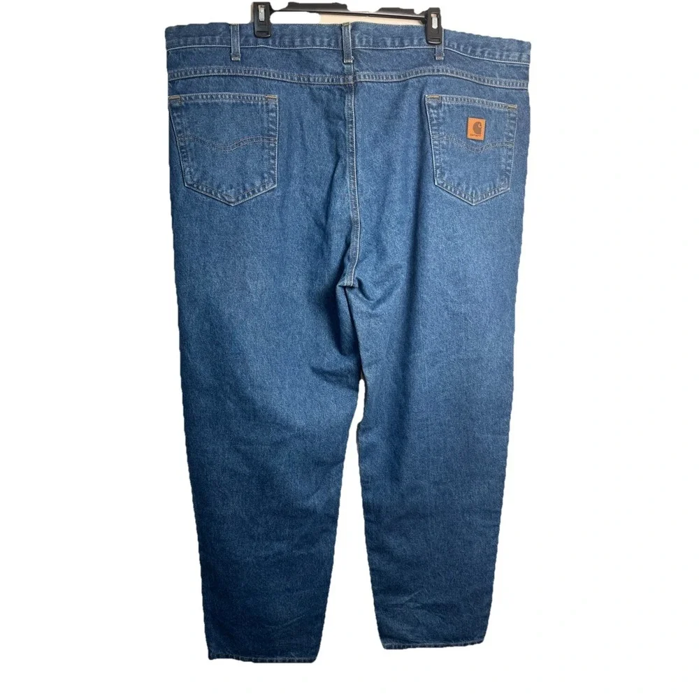 Carhartt B17 Relaxed Fit Denim Jeans Mens 48x32 Blue Medium Wash Vintage EUC